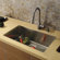 Vigo 32" x 19" Undermount Zero Radius Single Bowl Kitchen Sink with Faucet and Soap Dispenser in Satin