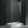 Vigo 24" Pivot Door Swing Frameless Shower Enclosure with Base