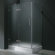 Vigo Frameless Pivot Door Shower Enclosure with Left Drain