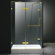 Vigo 24" Pivot Door Swing Frameless Shower Enclosure with Base