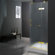 Vigo Pivot Door Frameless Shower Enclosure with Base