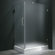 Vigo Frameless Pivot Door Shower Enclosure with Left Drain
