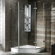 Vigo Neo-Angle Door Frameless Shower Enclosure with Base & Knob Handles