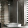 Vigo Neo-Angle Door Frameless Shower Enclosure with Base & Knob Handles