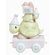 Precious Moments "Birthday Train Take Your Time It's Your Birthday" Turtle Figurine