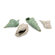 IMAX Ceramic Sea Shells Statue (Set of 4)
