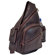 David King Backpack-Style Cross Body Bag in Distressed Leather