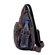 David King Backpack-Style Cross Body Bag in Distressed Leather