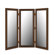 Hitchcock Butterfield Company Room Divider Mirror with Walnut Trim in Tahitian Coconut
