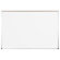 CommClad 48" x 48" Thermal-Fused Melamine Whiteboard with Aluminum Trim and Map Rail