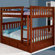 Discovery World Furniture Weston Full over Full Bunk Bed with Built-In Ladder and Storage