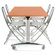 SurfaceWorks Drive 36" x 60" Rectangular Flip Top Table