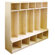 ECR4kids 5 Section Coat Locker With Bench