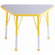 ECR4kids 20" x 33" Trapezoid Learning Table in Maple