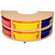 ECR4kids Low Round Storage Center with 6 Trays