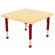 ECR4kids 30" Square Laminate Preschool Table in Maple