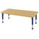 ECR4kids 24x72 Rectangular Adjustable Activity Table in Maple