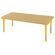 ECR4kids 24x72 Rectangular Adjustable Activity Table in Maple
