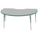 ECR4kids 48 x 72 Kidney Shaped Adjustable Activity Table in Gray