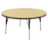 ECR4kids 48" Round Adjustable Activity Table in Maple
