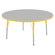 ECR4kids 48" Round Adjustable Activity Table in Gray