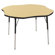 ECR4kids 48" Clover Shaped Adjustable Activity Table in Maple
