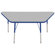 ECR4kids 30" x 60" Trapezoid Activity Table in Various Colors