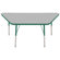 ECR4kids 30" x 60" Trapezoid Activity Table in Various Colors