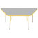 ECR4kids 30" x 60" Trapezoid Activity Table in Various Colors