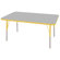 ECR4kids 30" x 48" Rectangular Adjustable Activity Table in Gray