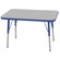 ECR4kids 24x36 Rectangular Adjustable  Activity Table in Gray