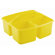 ECR4kids Three Compartment Small Plastic Art Caddy