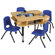 ECR4kids 36" Media Center Table in Maple