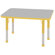 ECR4kids 24x36 Rectangular Adjustable  Activity Table in Gray