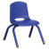 ECR4kids 10" Plastic Stack Chair with Matching Painted Legs