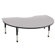 ECR4kids 48'' x 72" Kidney Adjustable Activity Table