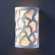 Justice Design Group Ambiance Open Top and Bottom Large Cobblestones ADA Wall Sconce
