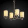Justice Design Group Rondo Limoges 4 Light Chandelier