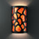Justice Design Group Ambiance Open Top and Bottom Large Cobblestones ADA Wall Sconce