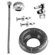 Westbrass Ball Valve Toilet Kit and Wax Ring with Lever Handle