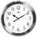 Infinity Instruments Faux Brushed Nickel Finish Wall Clock