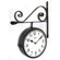 Infinity Instruments Double-Sided 9" Wall Clock