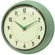 Infinity Instruments Retro Round Metal Wall Clock In Green