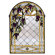 Meyda Tiffany Tiffany Floral Country Grape Diamond Trellis Stained Glass Window