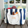 Cathys Concepts Striped Canvas Tote Bag