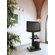 Ciatti Plasma-LCD 81cm Design Stand "Smarty" in Schwarz mit Rollen