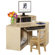 Steffy Wood Products Corner Computer Table with Keyboard Shelf