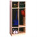 Steffy Wood Products Two Section Locker