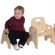 Steffy Wood Products 7" Wood Classroom Toddler Stackable Chair