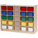 Steffy Wood Products 25 Tray Cubby Storage with Tray